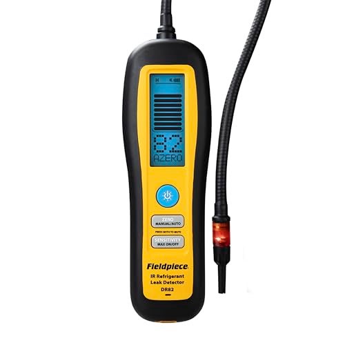 Fieldpiece - DR82 Infrared Refrigerant Leak Detector - Ultra-Sensitive Leak Sniffer with Large, Backlite LCD Screen - Lightweight HVAC Tool - Image 1