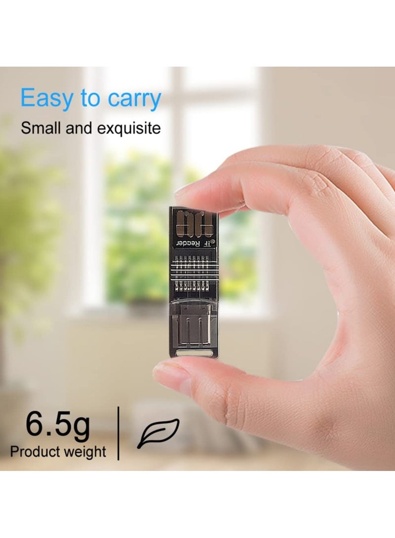 SYOSI Micro SD/TF Card Reader, USB C to Micro SD Memory Card Reader 2 in 1 OTG Adapter for Laptops, Tablets, Android Phones - Image 3