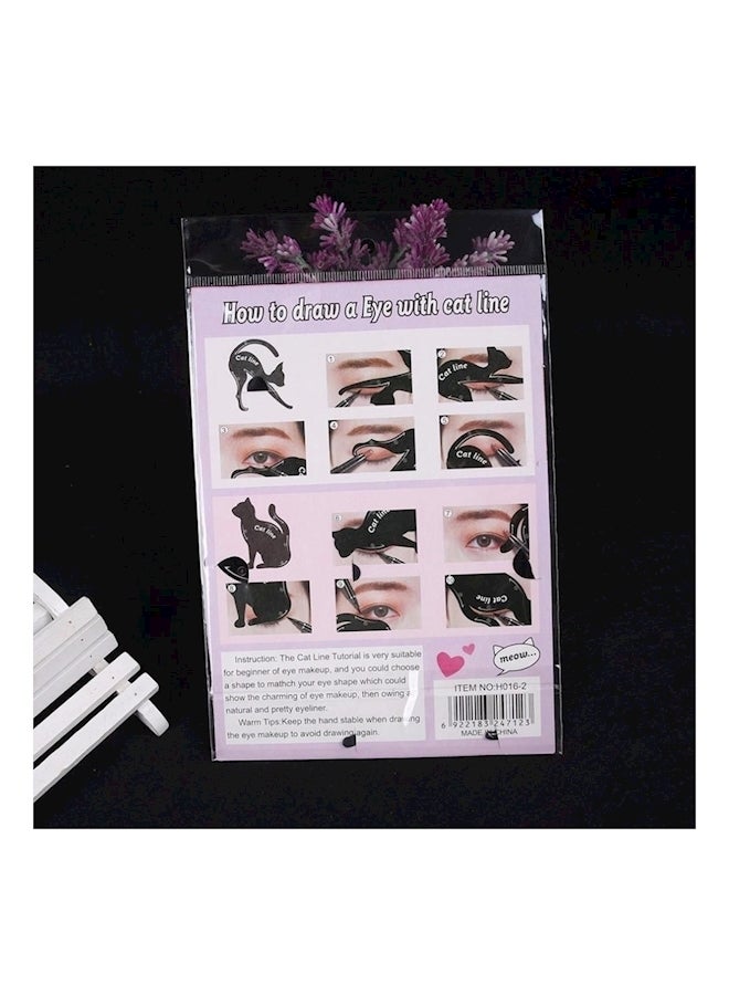 طقم مستحضرات تجميل العيون 12 قطعة أسود - Image 5