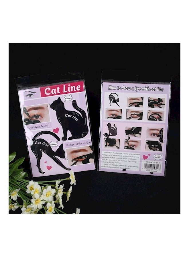 طقم مستحضرات تجميل العيون 12 قطعة أسود - Image 4