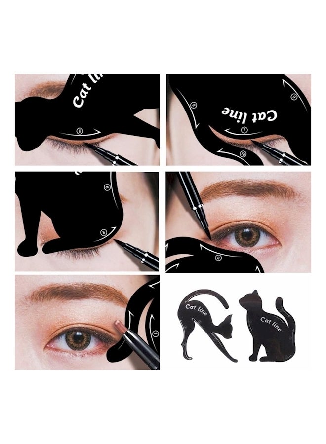 طقم مستحضرات تجميل العيون 12 قطعة أسود - Image 2