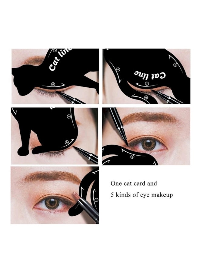 طقم مستحضرات تجميل العيون 12 قطعة أسود - Image 3