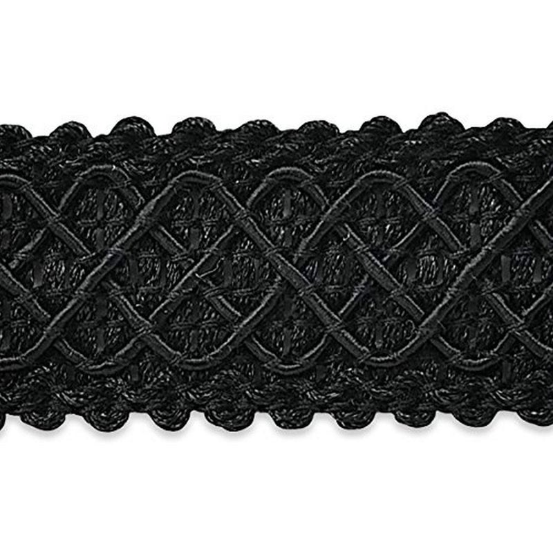 Expo International Jolie Lattice Braid Trim Embellishment, 20-Yard, Black - Image 3