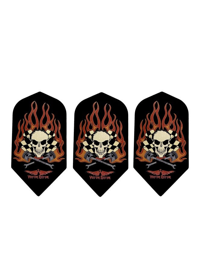 Dart World AO 5 Sets of 3 Vulture Kulture Assorted Slim Dart Flights Cool Designs Durable (15 Flights Total) - Image 3