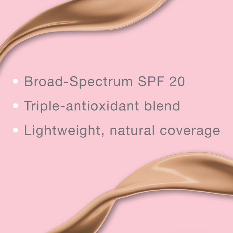 Neutrogena Healthy Skin Liquid Makeup Foundation,Broad Spectrum SPF 20 Sunscreen,Lightweight & Flawless Coverage Foundation with Antioxidant Vitamin E & Feverfew,Natural Beige,1 fl. oz (Pack of 1) - Image 3