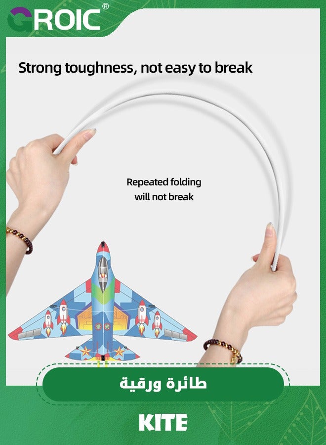 GROIC Delta Plane Kite for Kids and Adults,Easy to Fly,Excellent Fabric and Structure Design,Large Single Line Kite Suitable for Square, Beach, Grass, Park,Outdoor Toys - Image 4