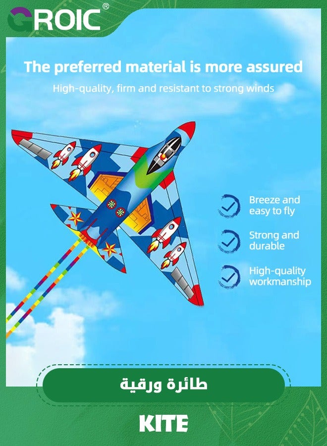GROIC Delta Plane Kite for Kids and Adults,Easy to Fly,Excellent Fabric and Structure Design,Large Single Line Kite Suitable for Square, Beach, Grass, Park,Outdoor Toys - Image 2