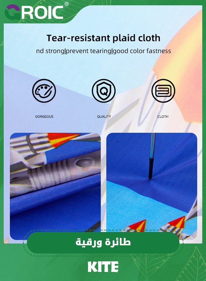 GROIC Delta Plane Kite for Kids and Adults,Easy to Fly,Excellent Fabric and Structure Design,Large Single Line Kite Suitable for Square, Beach, Grass, Park,Outdoor Toys - Image 5