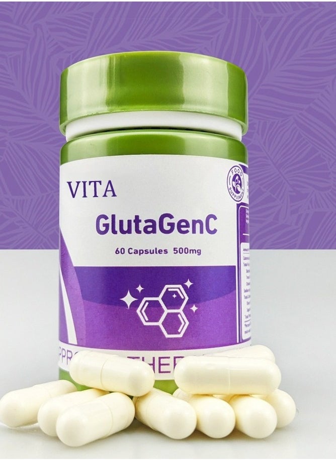 Vita Gluta GenC 60 Capsules 500mg  - Image 1