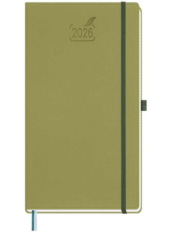 BEZEND Planner 2026 Weekly and Monthly, 8.5" x 11" Calendar with Notes (Jan-Dec 26) Vertical Daily Appointment with Hourly Timeslot & Monthly Tab, PU Leather Hardcover - Kiwi - Image 1
