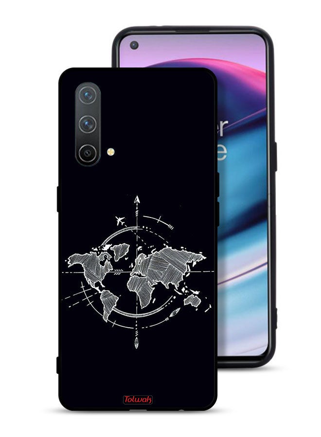 Tolwak OnePlus Nord CE 5G Protective Case Cover Compass Art - Image 1