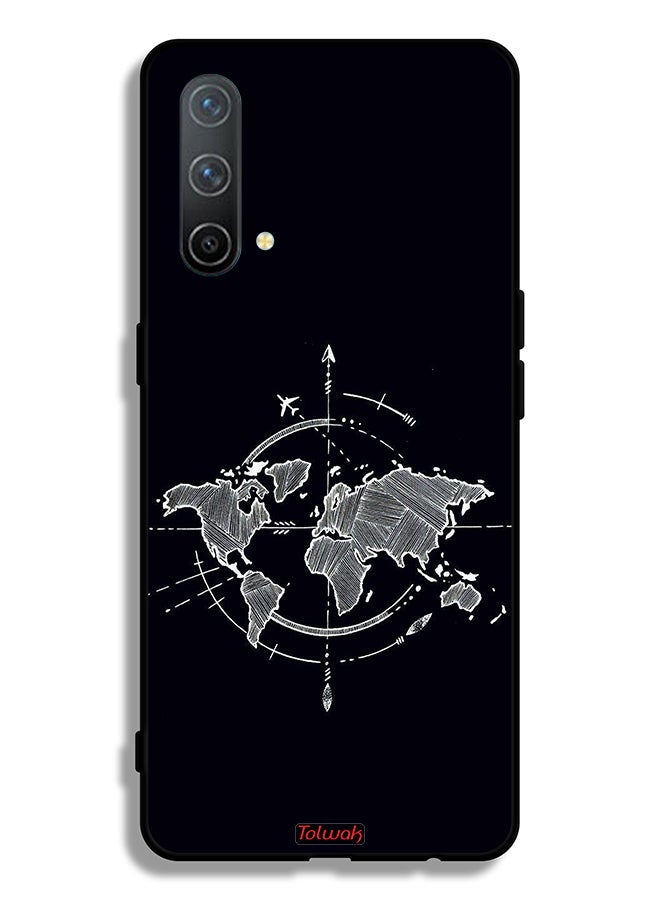 Tolwak OnePlus Nord CE 5G Protective Case Cover Compass Art - Image 2