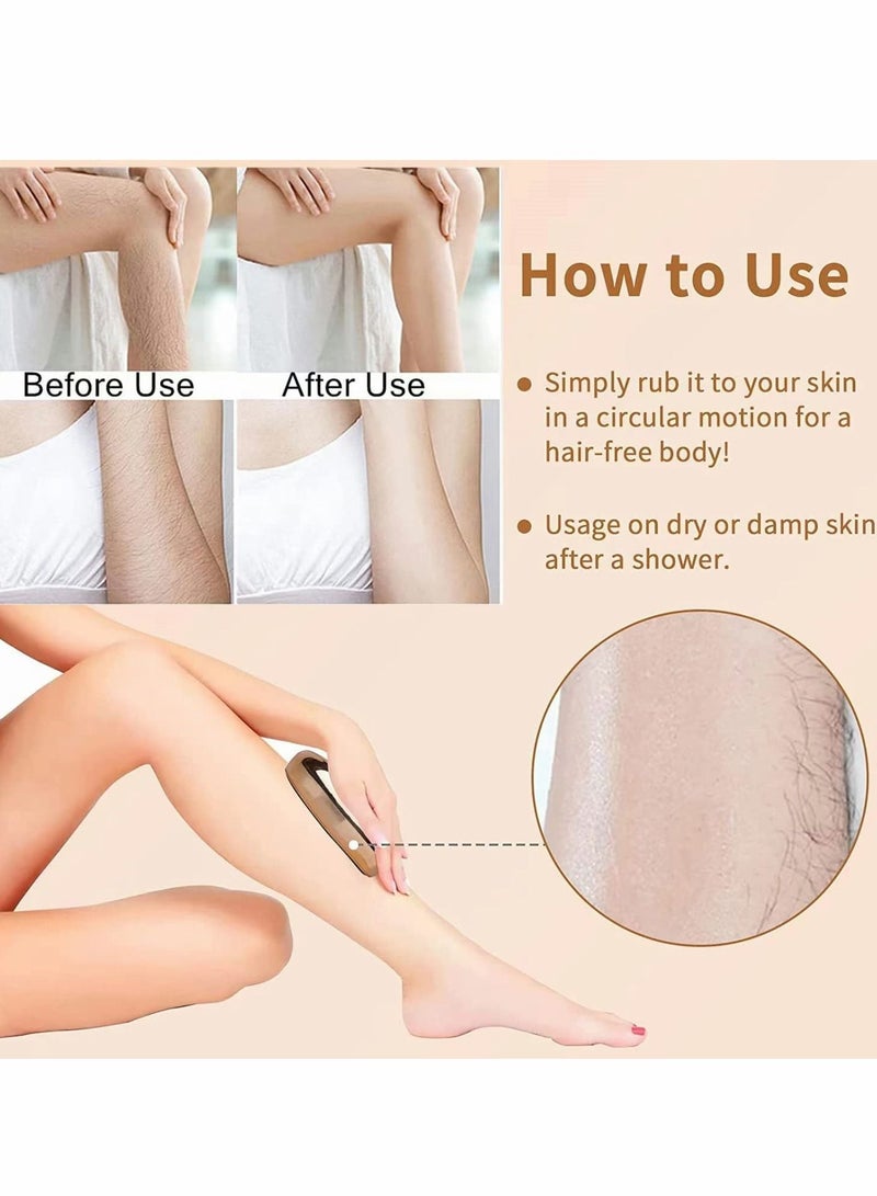 NIBEMINENT 2022 Crystal Hair Eraser, Magic Removal, Exfoliation Painless Remover Tool for Men & Women - Image 2