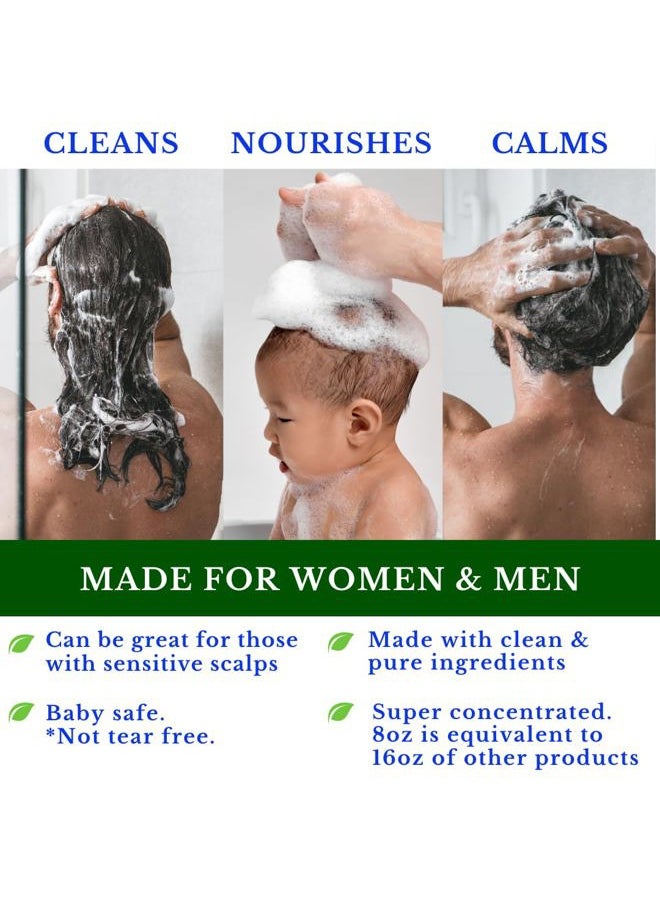Christina Moss Naturals - Shampoo Natural and Organic Ingredients, Sulfate-Free, Paraben-Free, Cruelty-Free, Vegan, Unscented, Responsible Beauty - Image 1