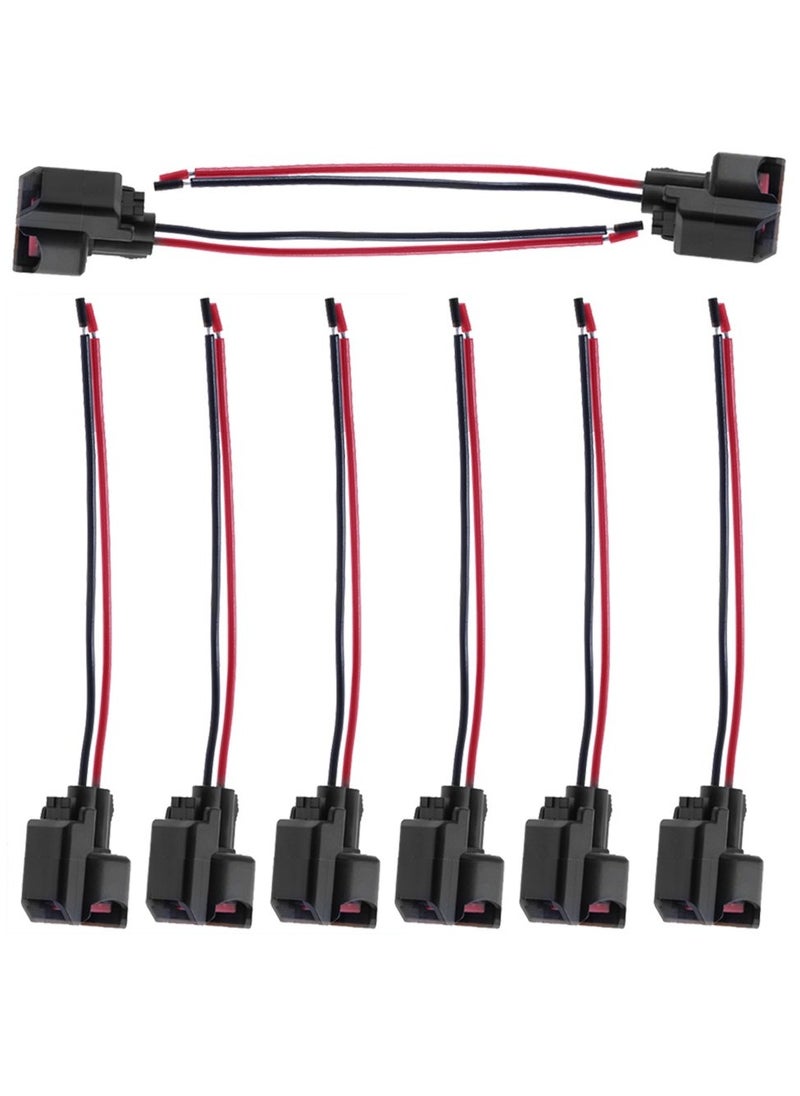 VIUAUAX 8 Pack Fuel Injector Kits Pigtail Connector Replacement for Ford F150 1999-2016 F250 1999-2013 Crown Victoria 1999-2011 Mustang 2002-2013  - Image 2
