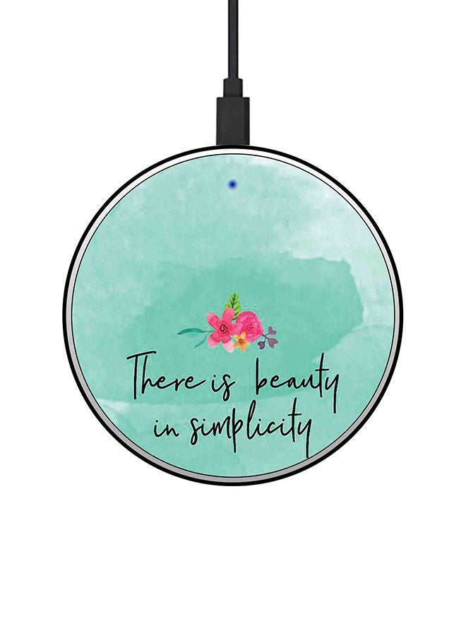 نيبمينينت شاحن لاسلكي سريع رفيع للغاية بقدرة 15 وات متعدد الألوان