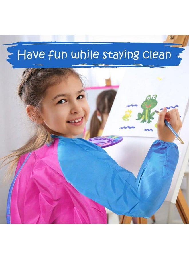 The Mega Deals - Washable Kids Paint Set 10 Ct, 7 Paint Brushes For Kids, Paint Pallet, Toddler Smock - Washable Paint For Kids, Kids Paint Supplies Washable Paint - Image 1