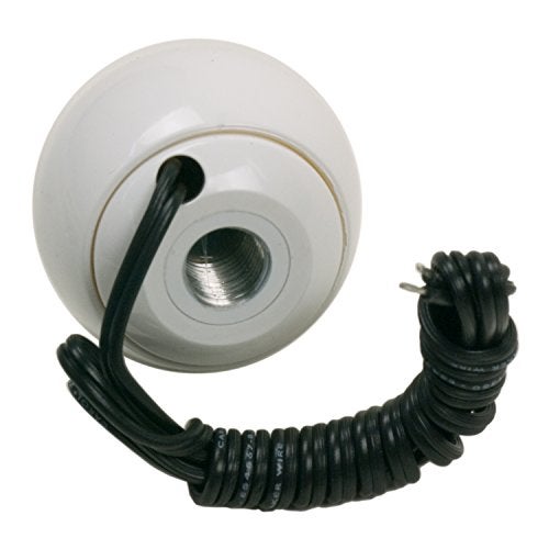 B M B&M 46112 White Replacement Shifter Knob with Button and SAE Threads - Image 2