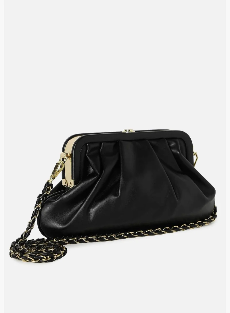 Haute Sauce Solid Magnet Lock Duffel Bag with Chain Strap