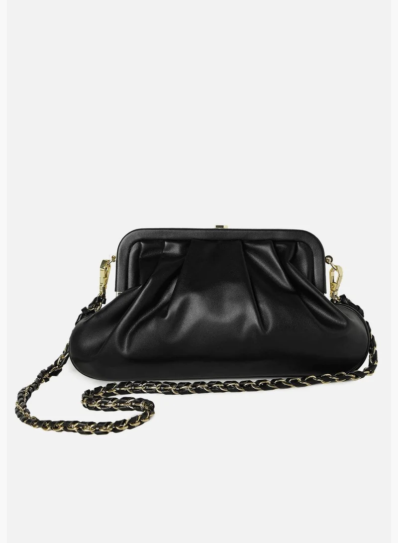 Haute Sauce Solid Magnet Lock Duffel Bag with Chain Strap