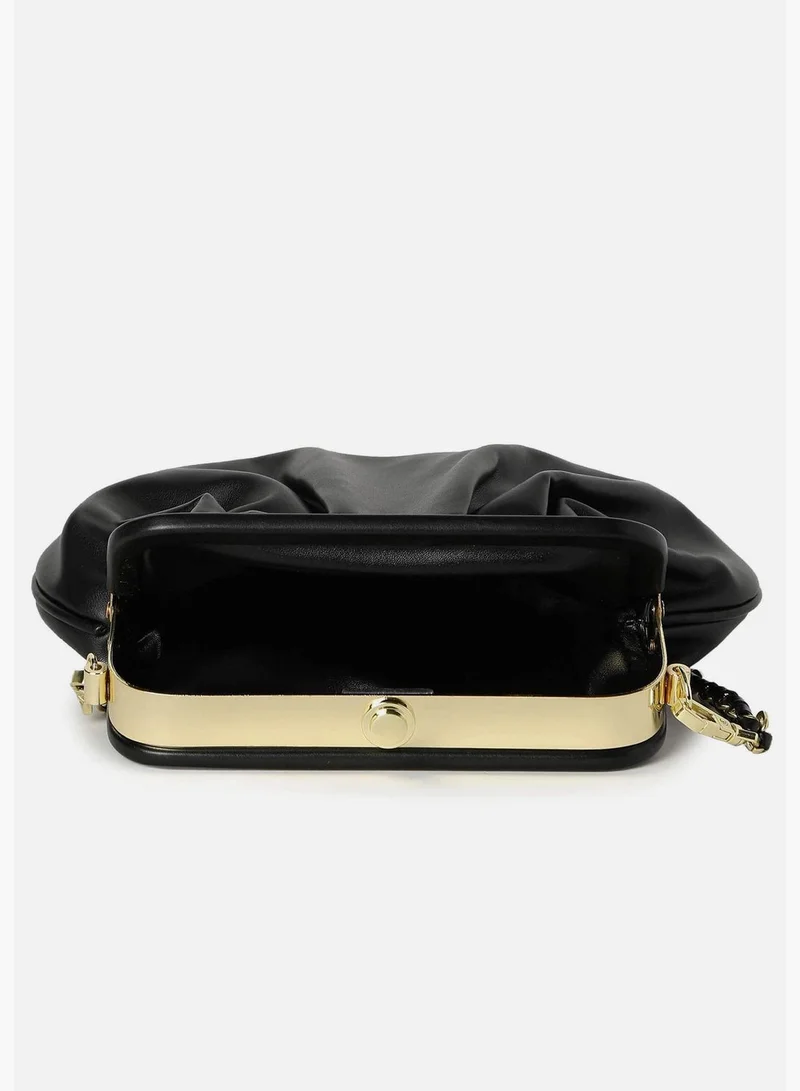 Haute Sauce Solid Magnet Lock Duffel Bag with Chain Strap