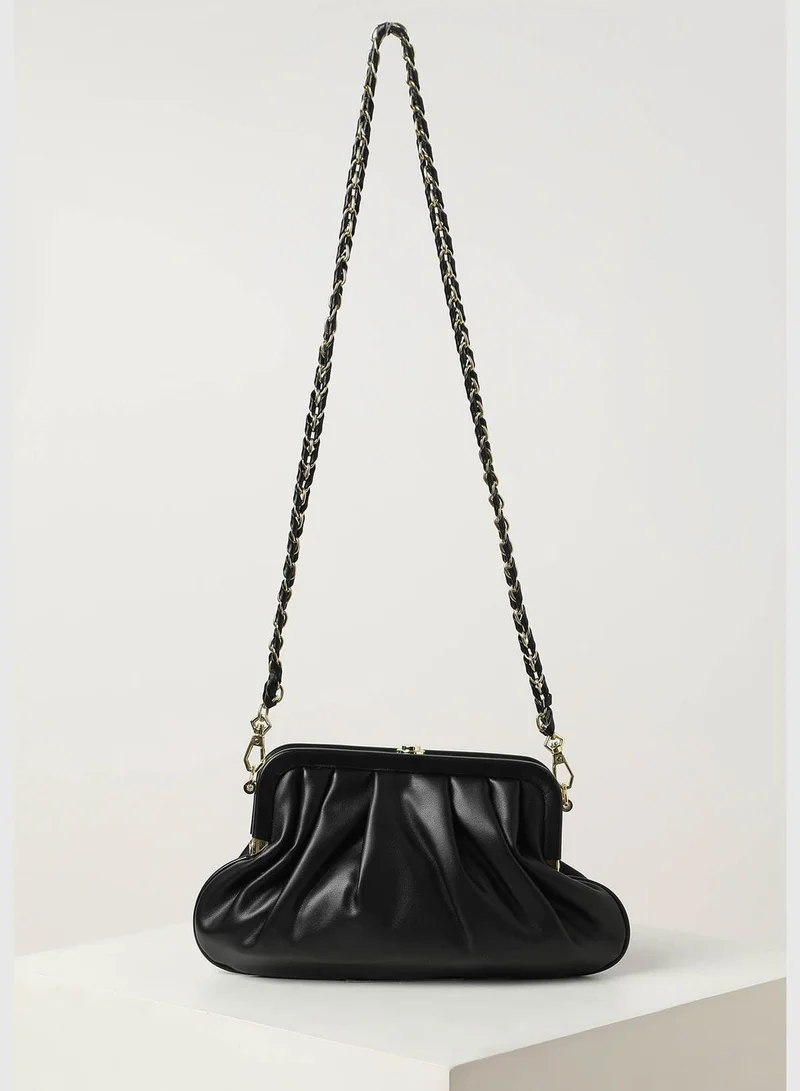 Haute Sauce Solid Magnet Lock Duffel Bag with Chain Strap