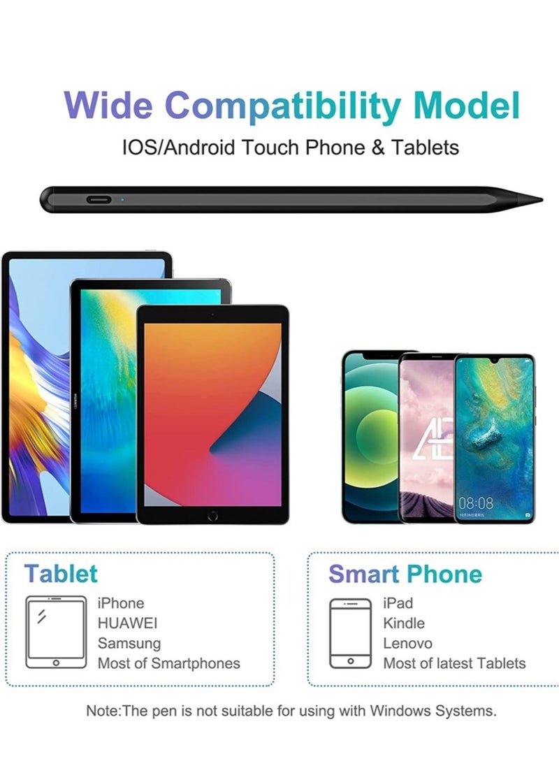 Stylus Pens for Touch Screens – 2022 Rechargeable Dual-Touch Stylus Pen for iPad, iOS, and Android Devices, Compatible with Apple iPad/iPhone/iPad Pro/iPad Mini/Samsung Tablet - Image 3