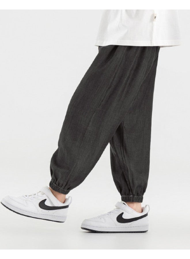 Smooth Lightweight, Breathable, And Comfortable】boys' And Older Kids' Casual Pants, 2025 Summer Tencel Mosquito-repellent Pants - Image 1