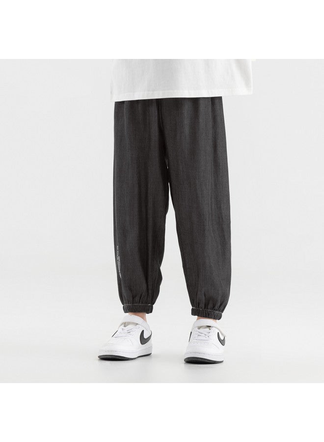 Smooth Lightweight, Breathable, And Comfortable】boys' And Older Kids' Casual Pants, 2025 Summer Tencel Mosquito-repellent Pants - Image 4