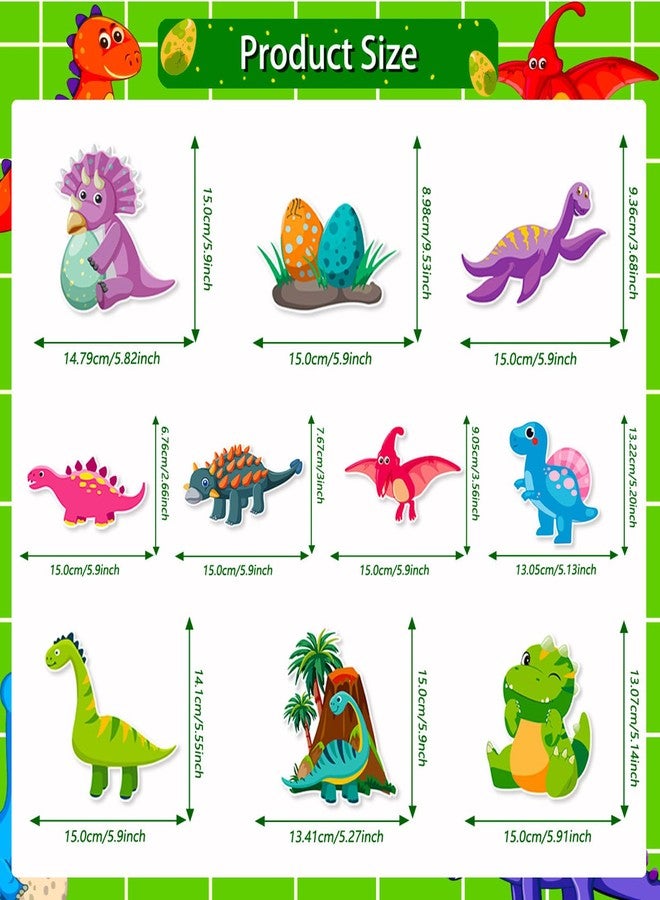 AimtoHome 48Pcs Dinosaur Hanging Swirl Decorations, Double Sided Dino Cutouts Party Streamers for Kids Boys Birthday Classroom Holiday Party Supplies - Image 3