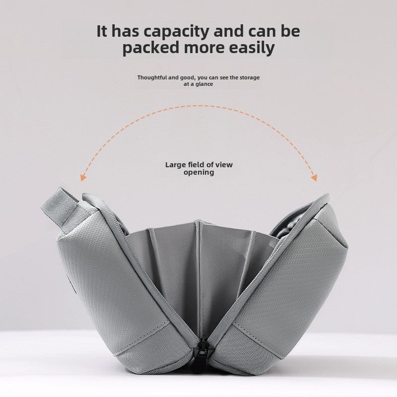 Travel Storage Bag: Pink PU Material - Compact Cubic Design, Luxurious Style for Travelers On The Go - Image 5