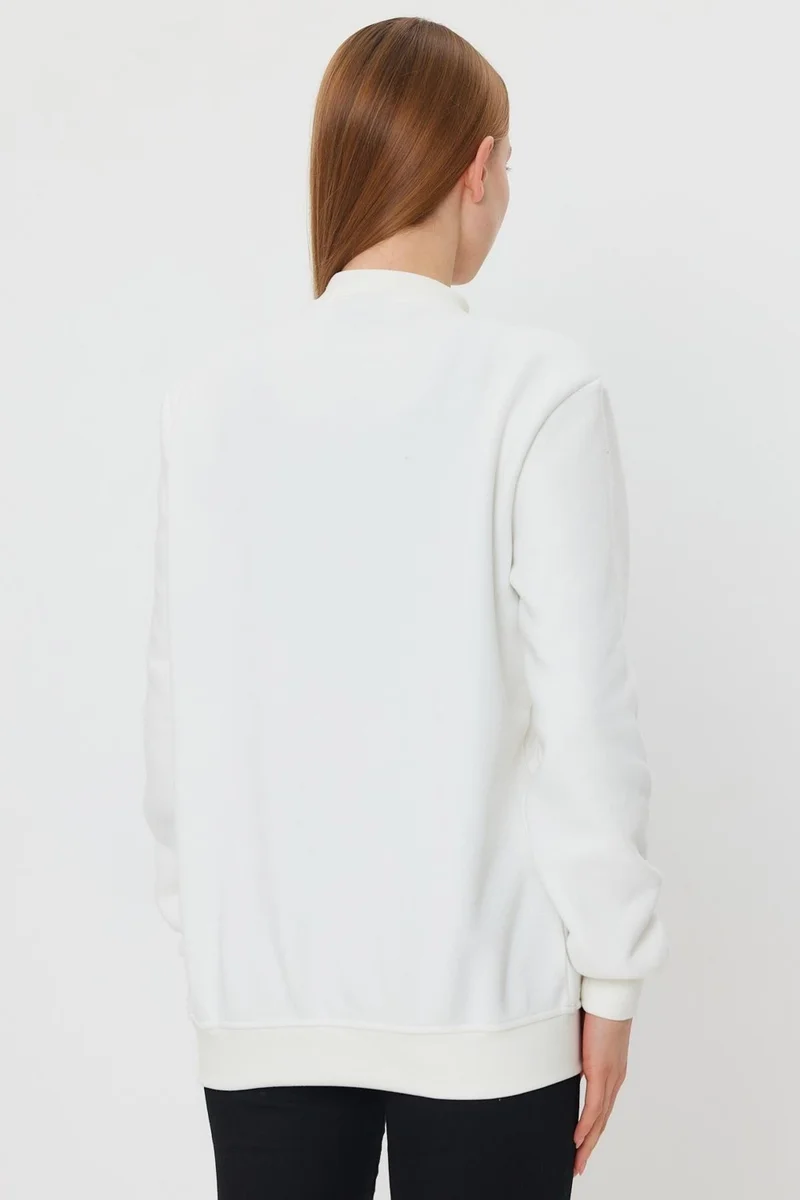 الكسندر جاردي Polar Fleece Print Detailed Sweatshirt(E24-00174)
