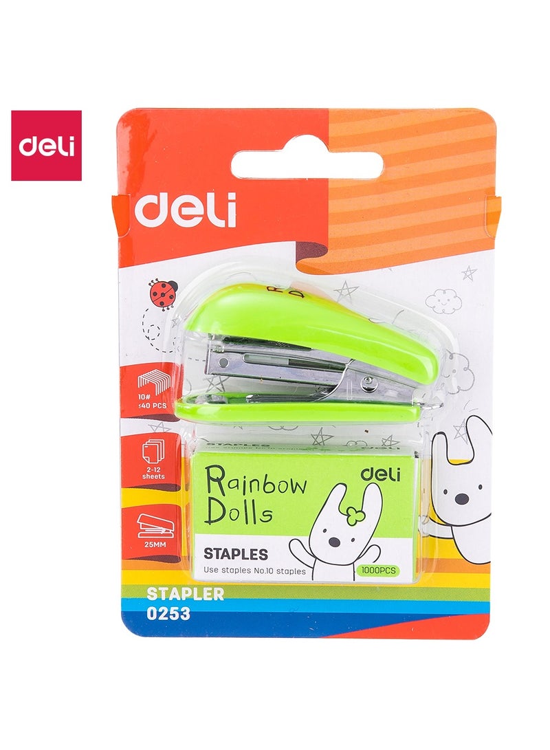 Deli Mini Stapler, 10 Staples, Ideal for Office & School - Image 3