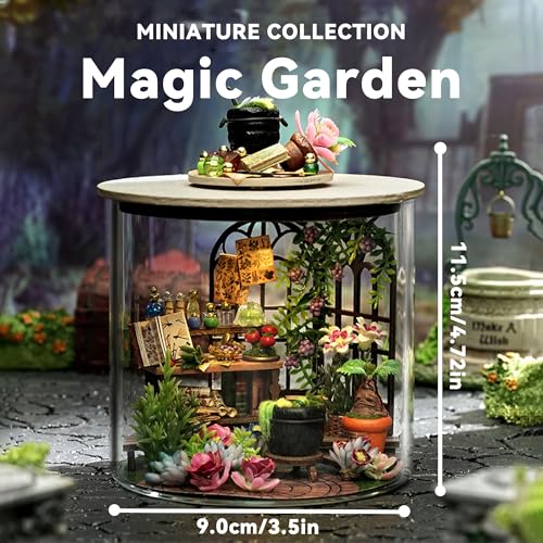 Flever Dollhouse Miniature DIY House Kit Creative Room Dream Bottle Series with Furniture for Romantic Valentines Gift Magic Garden - Image 5