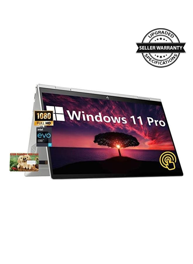 HP Envy x360 2-in-1 Convertible Business (Upgraded Version) Laptop With 15.6-Inch FHD Touchscreen Display, 12th Gen Intel Core i7-1255U Processer/32GB RAM/1TB SSD/Intel Iris Plus Graphics/Windows 11 Pro English/Arabic Silver - Image 2