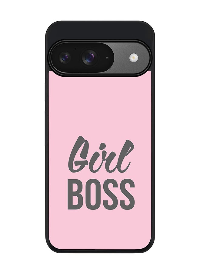 Stylizedd For Google Pixel 9 Case,Slim fit Camera Protection, Shockproof Thin Phone cover - Girl Boss (Pink) - Image 1