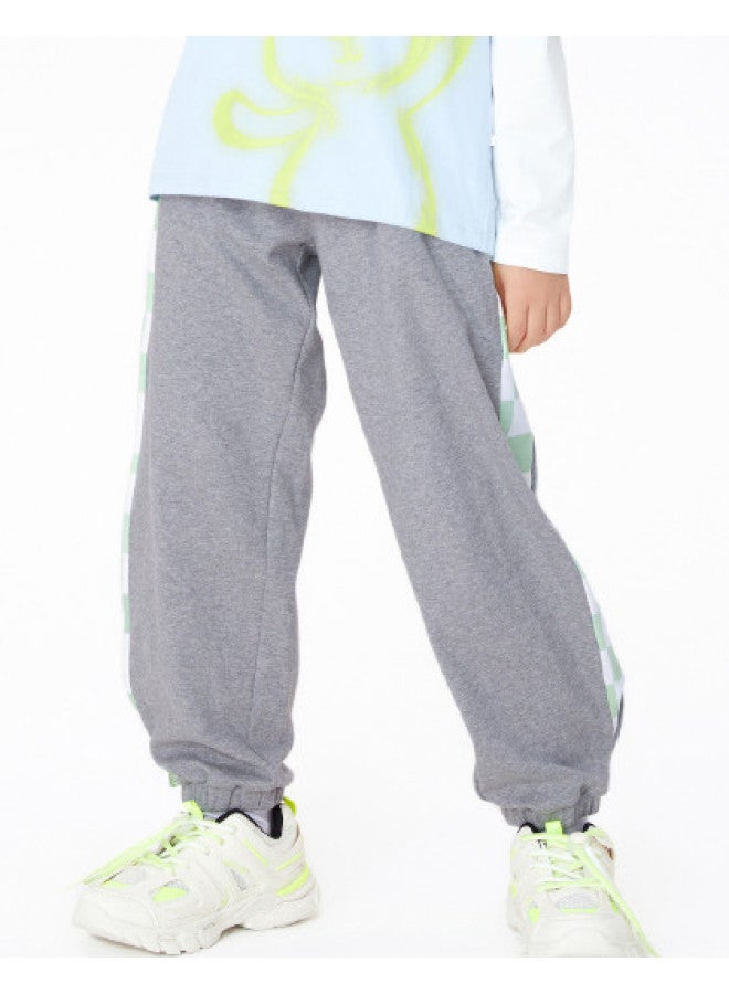 Annil girls' Pants Spring Patchwork Color-blocking Sporty Joggers - Image 1