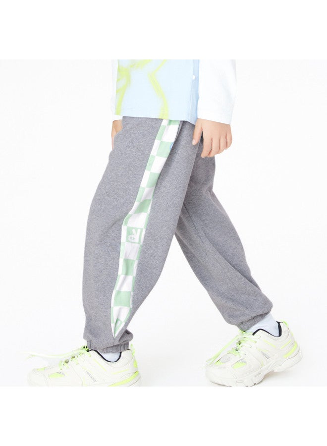 Annil girls' Pants Spring Patchwork Color-blocking Sporty Joggers - Image 3
