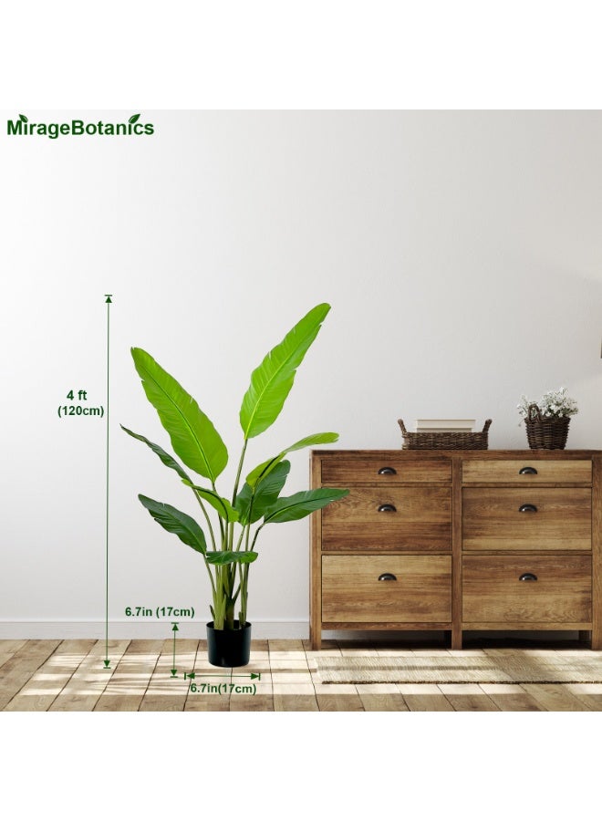 MirageBotanics Artificial Banana Plant Fake Bird Of Paradise Plant 220cm