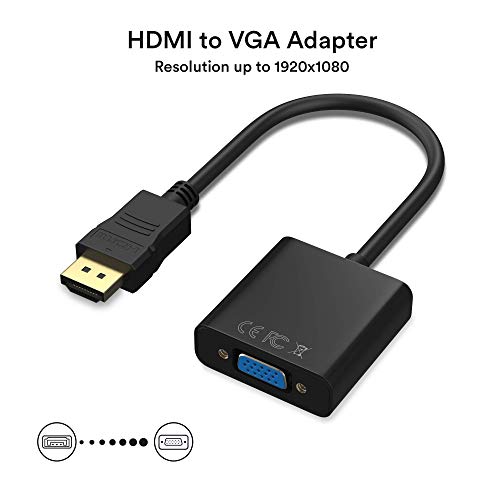 FENTICO HDMI to VGA, Gold-Plated HDMI to VGA Adapter (Male to Female) for Computer, Desktop, Laptop, PC, Monitor, Projector, HDTV, Chromebook, Raspberry Pi, Roku, Xbox and More (UNI-Directional) - Image 3