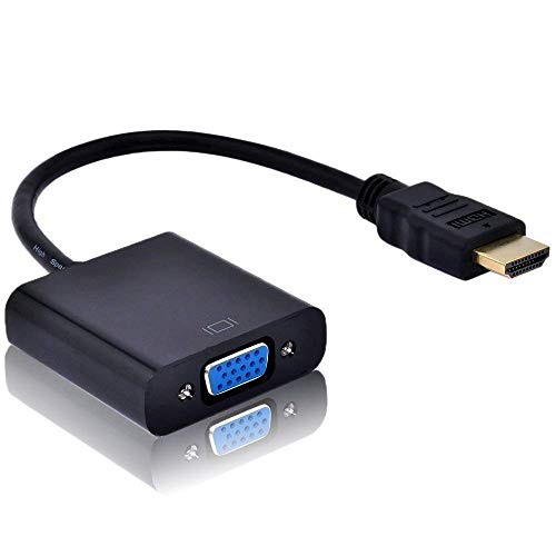 FENTICO HDMI to VGA, Gold-Plated HDMI to VGA Adapter (Male to Female) for Computer, Desktop, Laptop, PC, Monitor, Projector, HDTV, Chromebook, Raspberry Pi, Roku, Xbox and More (UNI-Directional) - Image 1
