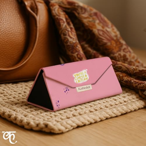 Kalankit Stylish Trifold Sunglass Organizer Case for Women | Vegan Leather Eyewear & Spectacle Box | Magnetic Closure Specs & Goggles Cover | Gift for Women - Image 4