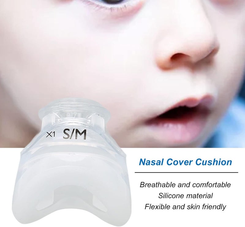 cheekyglo Nasal Cover Replacement Cushion, Nasal Guard Cushion Breathing Machine Accessory Fit Nasal CPAP Mask Replacement Cushion for Philips Wisp Choking Rescue Device First Aid Choking Device(S/M) - Image 3