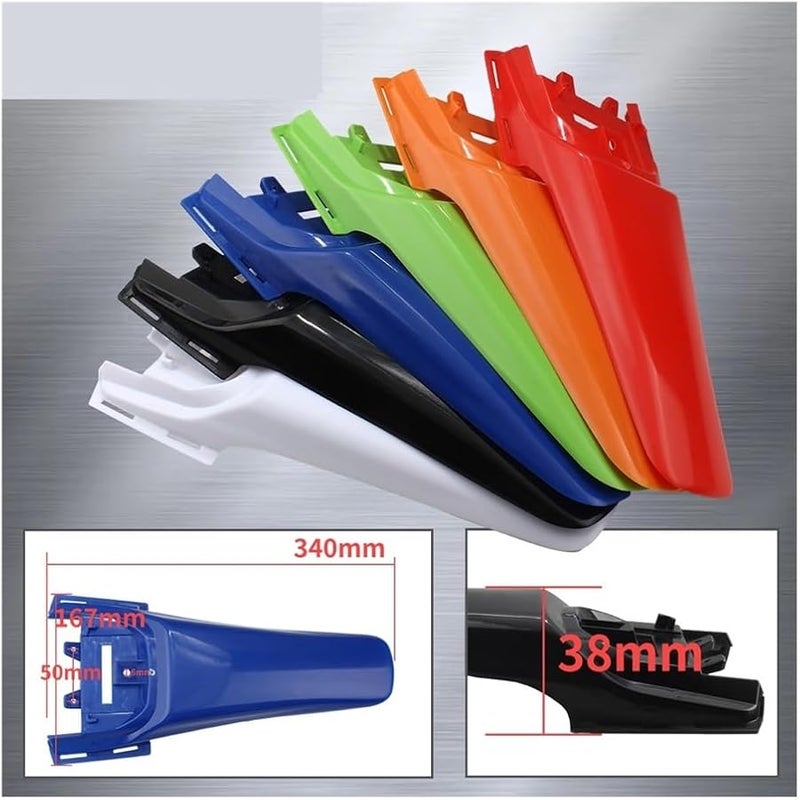 Universal White Motorcycle Rear Splash Mudguard Motocross PitBike Scooter Mud Guard - Image 3