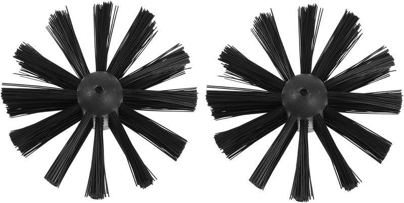 2pcs Nylon Chimney Brush Heads Duct Brush Replacement Vent Lint Sweeping Tool for Dryer Stove Boiler Pipe Cleaning - Image 1