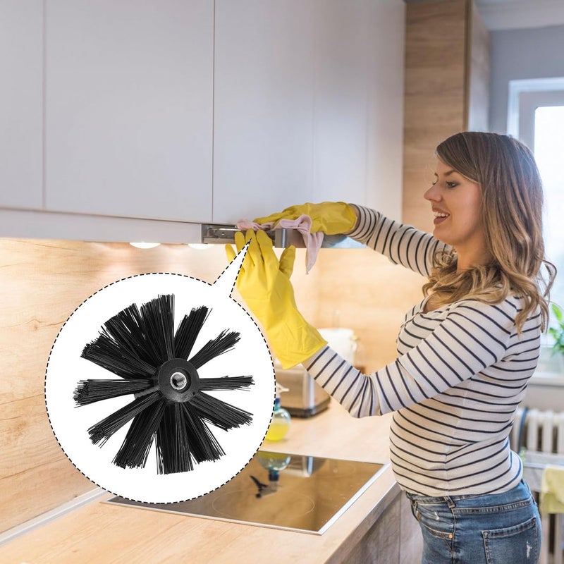 2pcs Nylon Chimney Brush Heads Duct Brush Replacement Vent Lint Sweeping Tool for Dryer Stove Boiler Pipe Cleaning - Image 3