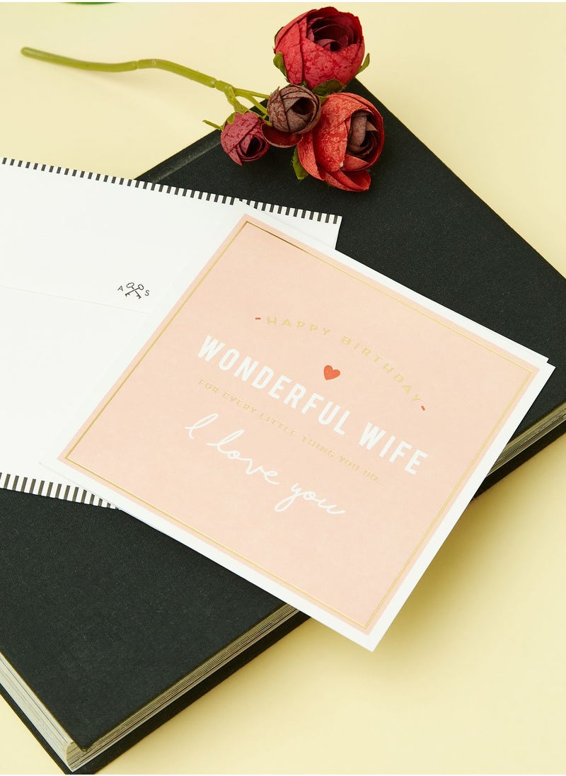 Pigment Wonderful Wife Every Little Thing Card  - Image 1