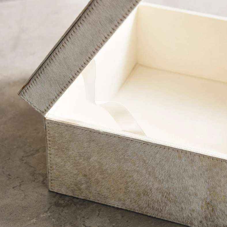 Pan Home Arina Hairon Leather Box - Gold - Image 3