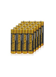 20-Piece AA Alkaline Battery - High Power LR6 1.5V Industrial Alkaline Battery Black