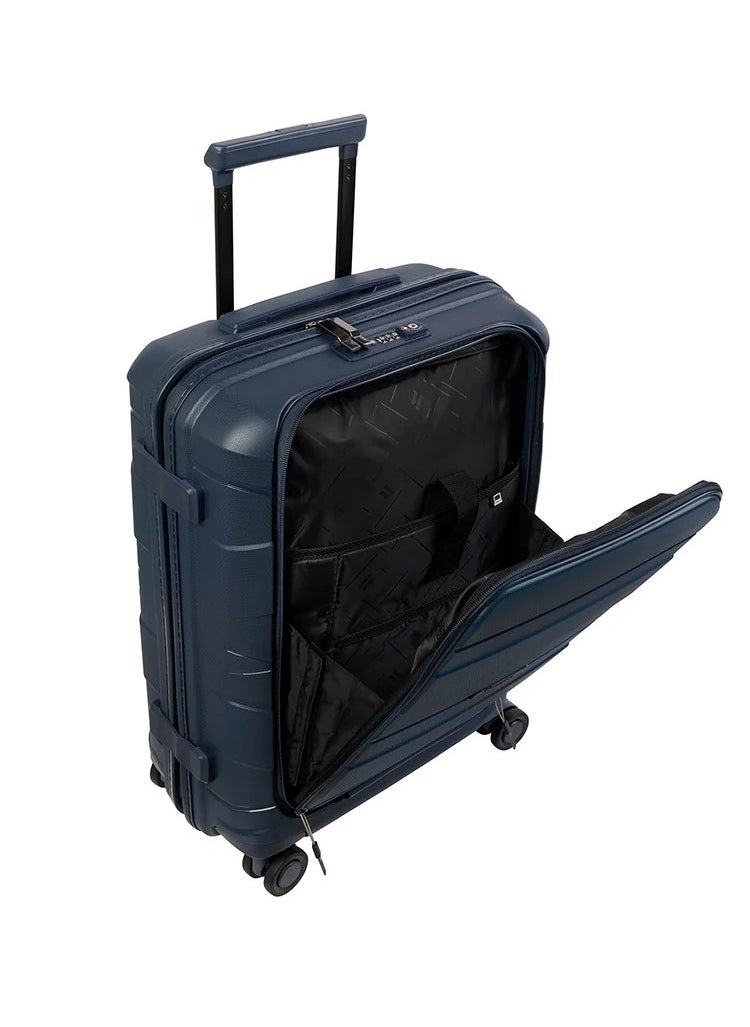 it Luggage it luggage Momentous, Unisex Polypropylene Material Hard Case Luggage, 8x360 degree Spinner Wheels, Expandable Trolley Bag, TSA Type lock, 15-2886-08, Size Cabin with Pocket, Color Tibetan Lan  - Image 3